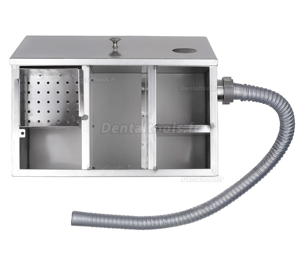 Pi&egrave;ge &agrave; pl&acirc;tre dentaire en acier inoxydable avec filtre et d&eacute;cantation &agrave; 5 couches